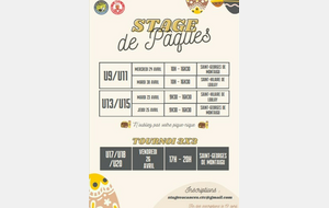 Stage de Pâques