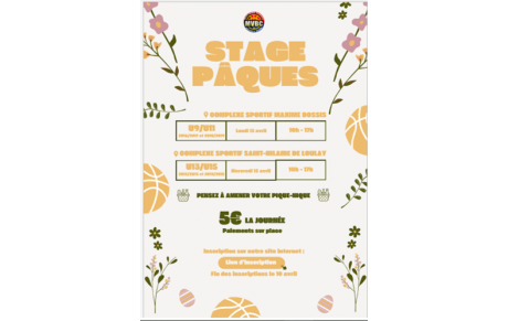 Stage de pâques 2026